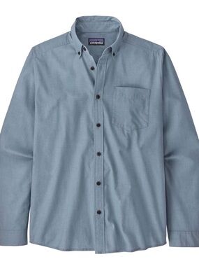 Patagonia Light Blue Long-Sleeve Button-Down Shirt size Mediim